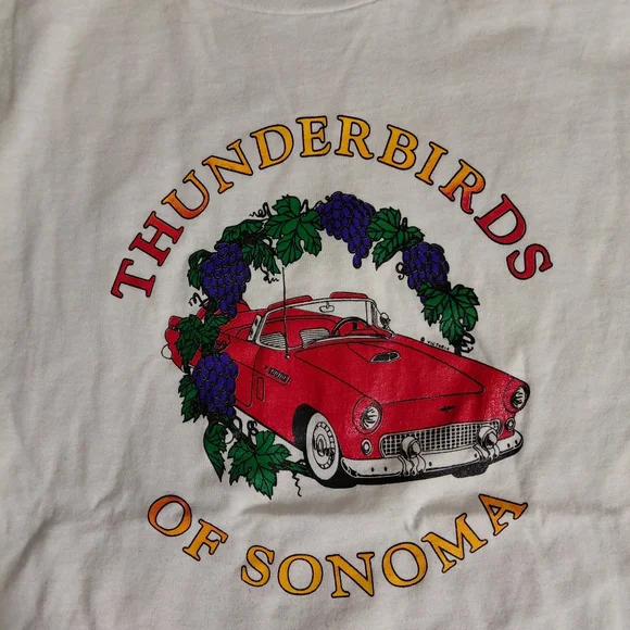 VINTAGE Thunderbirds Of Sonoma T Shirt Size Large - Picture 2 of 8